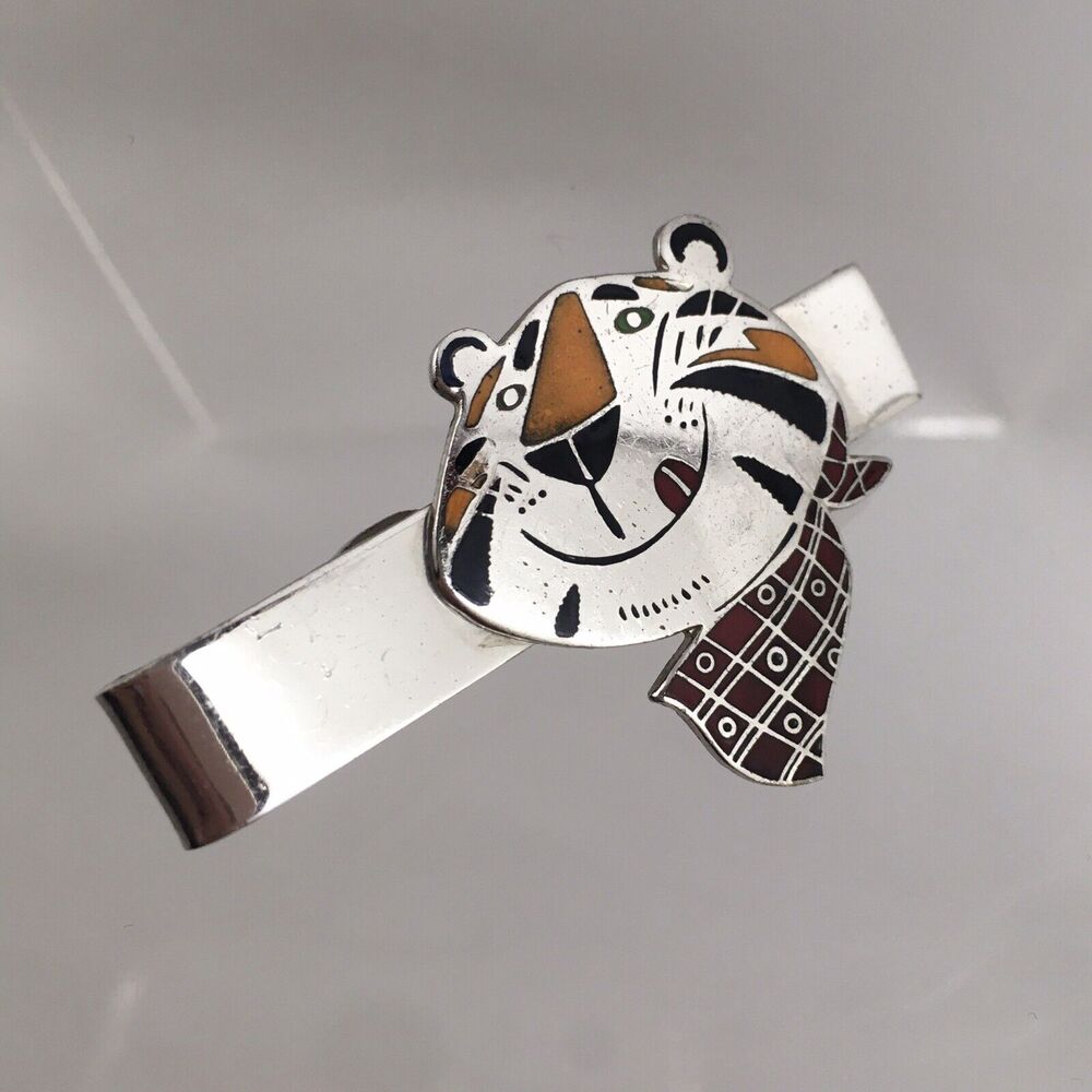 VTG 1950’s Tony The Tiger Tie Clip Bar Early Mascot Kellogg’s Frosted Flakes